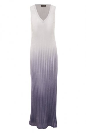 Платье из кашемира и шелка Colombo. Цвет: фиолетовый