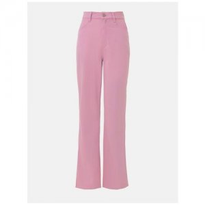 Расклешенные джинсы с разрезами на штанинах, цвет розовый, размер L Lichi