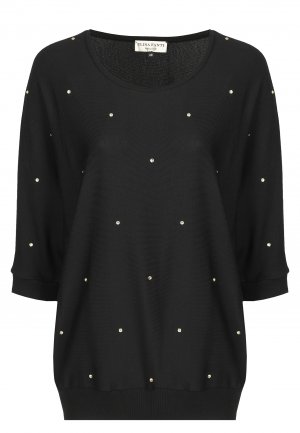 Пуловер ELISA FANTI. Цвет: черный