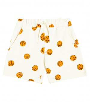 Баскетбольные шорты из хлопкового джерси , белый Mini Rodini