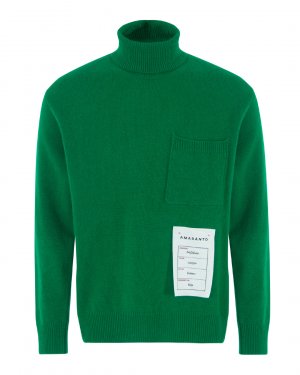 Вязаный свитер AMARANTO. Цвет: зеленый