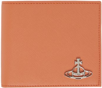 Оранжевый кошелек-бумажник Vivienne Westwood