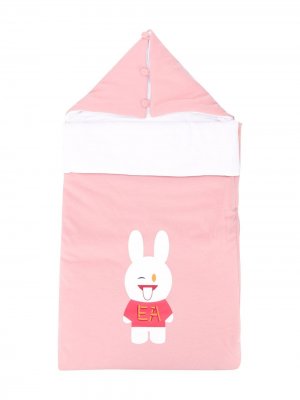 Конверт для новорожденного Bunny Emporio Armani Kids. Цвет: розовый