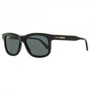 Мужские прямоугольные солнцезащитные очки GG0824S 005 Черные, 55 мм Gucci