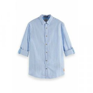 Рубашка , размер L, голубой SCOTCH & SODA. Цвет: голубой