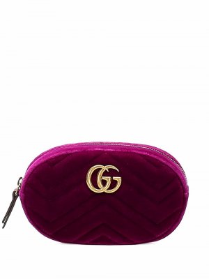 Поясная сумка Marmont с логотипом GG Gucci Pre-Owned. Цвет: фиолетовый