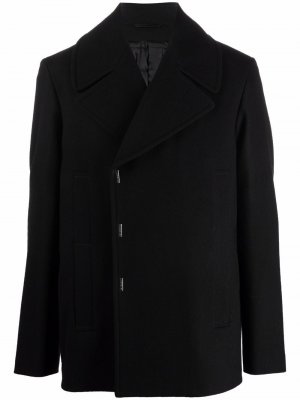 Шерстяной пиджак асимметричного кроя Givenchy. Цвет: черный