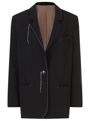Пиджак однотонный IANIS CHAMALIDY. Цвет: черный
