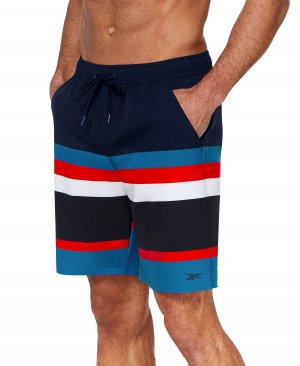 Мужские шорты для волейбола в полоску шириной 9 дюймов Reebok