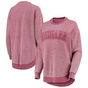 Женский пуловер с пончовилем Pressbox Crimson Indiana Hoosiers Unbranded