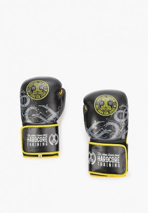 Перчатки боксерские Hardcore Training Glima. Цвет: черный