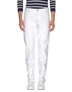 Джинсовые брюки MANUEL RITZ WHITE. Цвет: белый
