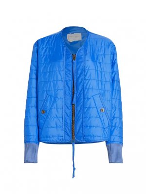 Синяя нейлоновая стеганая куртка, синий Greg Lauren