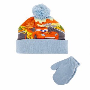 Комплект 2шт шапка + перчатки машинки Детский DISNEY