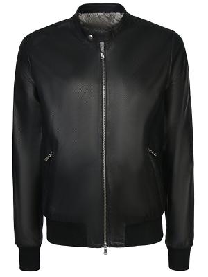 Кожаная куртка Roberto P. Цвет: черный