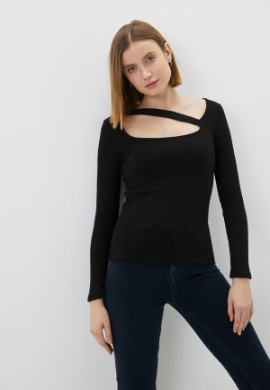 Лонгслив River Island. Цвет: черный