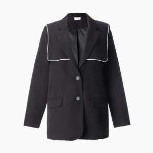 Пиджак , размер 44, черный Minaku. Цвет: черный