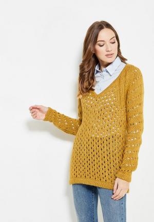 Пуловер Gluen. Цвет: желтый
