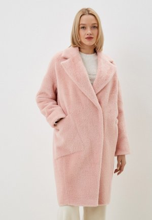 Пальто меховое Louren Wilton. Цвет: розовый