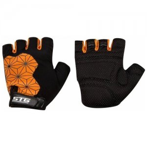 Перчатки , размер L, черный, мультиколор STG. Цвет: черный/оранжевый