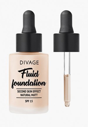 Тональное средство Divage Fluid Foundation - № 01n, 30 мл. Цвет: розовый