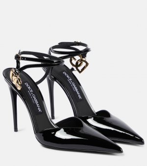 Туфли из лакированной кожи с пяткой на пятке , черный Dolce&Gabbana