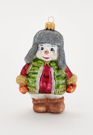 Игрушка елочная Vitus Снеговик в пуховике. Цвет: разноцветный
