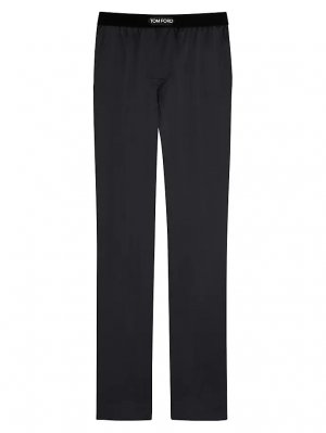 Пижамные брюки из смесового шелка , черный Tom Ford