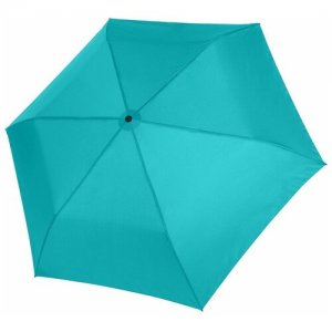 Зонт-трость , голубой, черный Doppler. Цвет: голубой