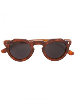 Солнцезащитные очки Lesca. Цвет: коричневый
