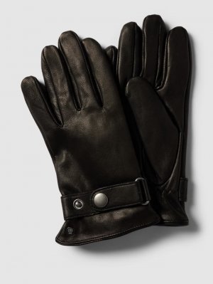 Кожаные перчатки с этикеткой , черный Roeckl