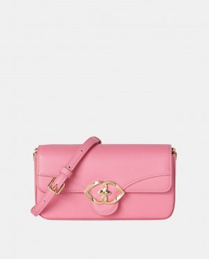 Розовая мини-сумка через плечо с клапаном , розовый Motivi