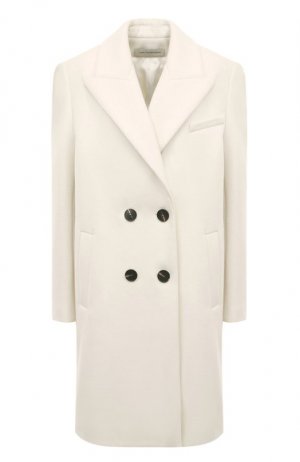 Шерстяное пальто Color Temperature. Цвет: кремовый