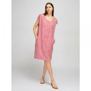 Платье , в классическом стиле, размер 50, розовый Viserdi. Цвет: синий