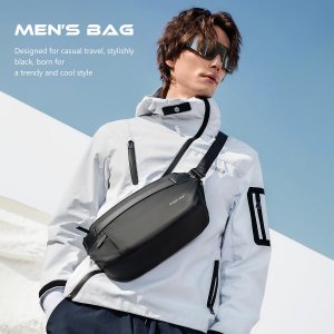 Сумка через плечо , модная мужская сумка, эстетические сумки для мужчин, водонепроницаемая на плечо, нагрудная легкая сумка-слинг Tigernu