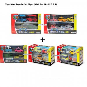 Специальный набор Little Bus TAYO & Friends, 22 предмета, игрушек для мини-автомобилей, микроавтобусов, № 1,2,3,4