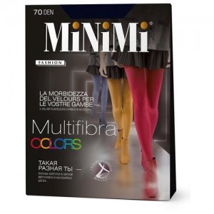 Колготки женские MINIMI Mini MULTIFIBRA COLORS 70 XXL Mosto (Винный) 6(XXL). Цвет: фиолетовый/бордовый