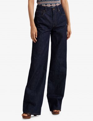Легкие широкие джинсы в полный рост Midrs , синий Lauren Ralph