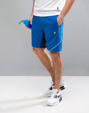 Синие спортивные шорты Clark Lyle & Scott Fitness. Цвет: синий