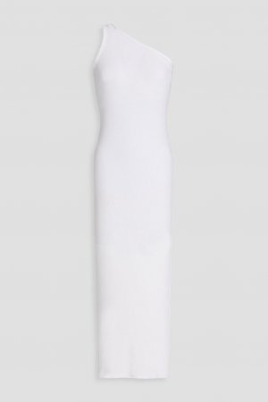Платье миди на одно плечо из хлопкового трикотажа ENZA COSTA, белый Costa