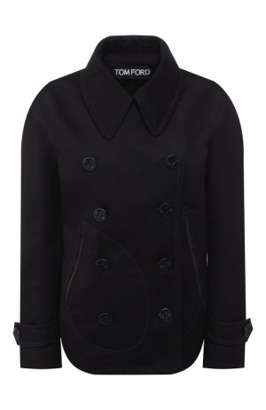 Хлопковая куртка Tom Ford. Цвет: чёрный
