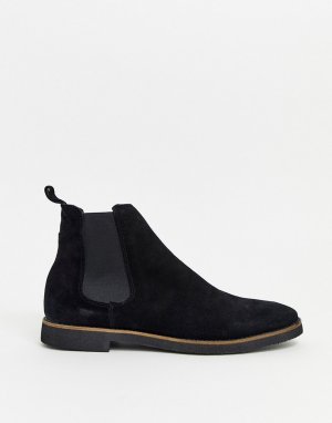 Черные замшевые ботинки челси -Черный WALK LONDON