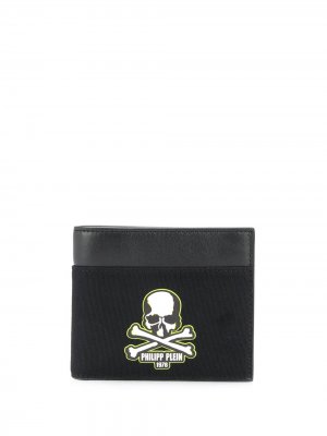 Складной кошелек с логотипом Philipp Plein. Цвет: черный