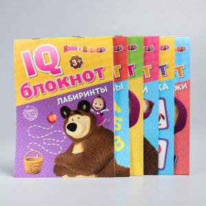 Iq-блокноты набор, Маша и медведь