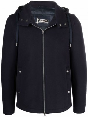 Куртка Ponente с капюшоном Herno. Цвет: синий