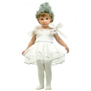 Карнавальный костюм для детей Снежинка (с короной) детский, р. 28-36 Волшебный мир