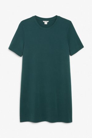 Супермягкое платье-футболка , зеленый Monki