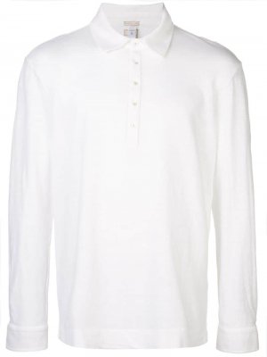 Рубашка-поло с длинными рукавами Massimo Alba. Цвет: белый