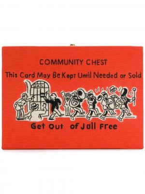 Community Chest clutch bag Olympia Le-Tan. Цвет: оранжевый