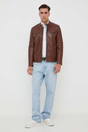 Кожаный пиджак , коричневый Pepe Jeans